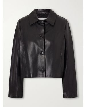 Nour Hammour Hadley Leather Jacket - Black
