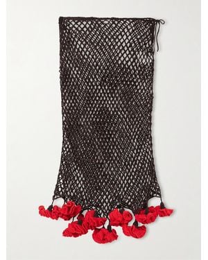 Alaïa Crocheted Mesh Skirt - Multicolour