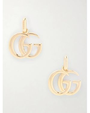 Gucci Gg Marmont Oversized-Tone Earrings - Natural
