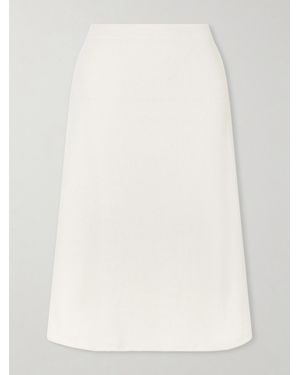 Suzie Kondi Sienna Cotton-Blend Terry Midi Skirt - Natural
