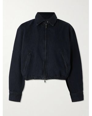 Agolde Nile Denim Bomber Jacket - Blue