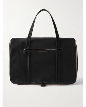 Anya Hindmarch Mobile Wardrobe Weekender Aus Econyl Mit Lederbesätzen - Schwarz