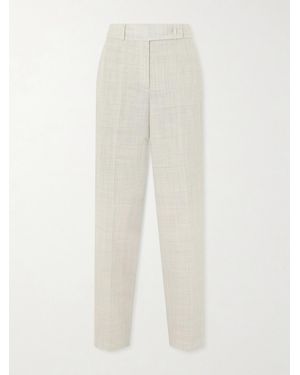 JOSEPH Zen Wool-Twill Straight-Leg Trousers - White