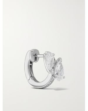 Repossi Serti Sur Vide 14-Karat Diamond Single Earring - White