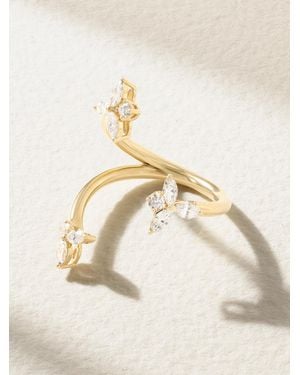 YEPREM Strada Stackable Ring Aus 18 Karat Gelb- Und Weißgold Mit Diamanten - Natur