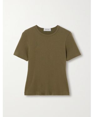 Matteau Net Sustain Organic Cotton-Blend Jersey T-Shirt - Green
