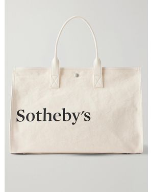 FRAME Sotheby's Printed Canvas Tote - Natural