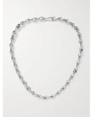 Laura Lombardi Nuova Rhodium-Plated Necklace - White