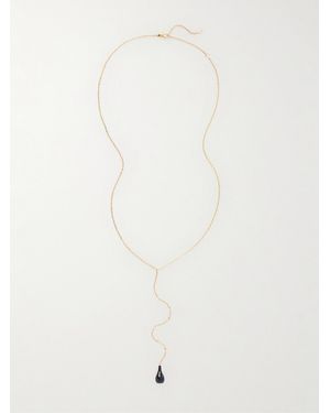TOTEME Plated, Onyx And Swarovski Crystal Necklace - White