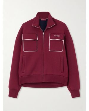 Gucci Padded Jersey Sweatshirt - Red
