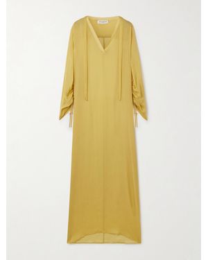 Kallmeyer Tatum Silk-Chiffon Maxi Dress - Yellow