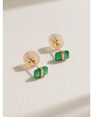 Melissa Joy Manning 14-Karat Recycled Emerald Earrings - Green