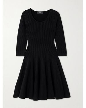 arch4 Bronte Ribbed Cashmere Dress - Black