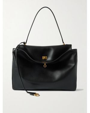 Balenciaga Rodeo Large Leather Shoulder Bag - Black