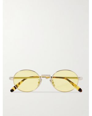 Loewe Silberfarbene Sonnenbrille Mit Rundem Rahmen - Mettallic
