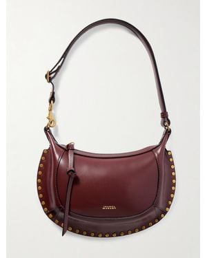 Isabel Marant Oskan Moon Schultertasche Aus Leder Mit Nieten - Lila