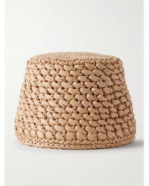 Loro Piana Jasmine Hut Aus Raffiabast - Natur