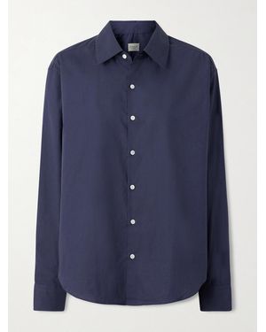 Comme Si Cotton-Poplin Shirt - Blue