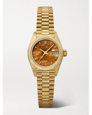 Stephanie Windsor Rolex Vintage 1983 Datejust 26Mm 18-Karat And Wood Watch, Ref. No. 6917 (Fits Up To 6.25' Wrist) - Metallic