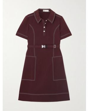Tory Sport Belted Jersey Mini Dress - Red