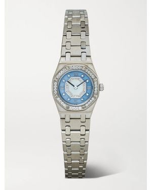 Stephanie Windsor Audemars Piguet Vintage 1997 Royal Oak 20Mm 18-Karat, Mother-Of-Pearl And Diamond Watch, Ref. No. 67076Bc - White