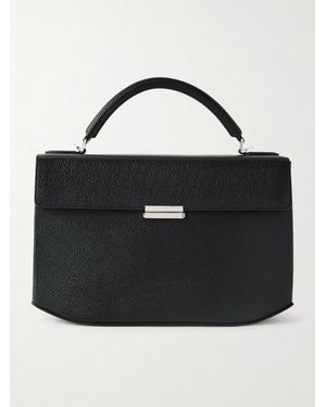 TOTEME Clip Textured-Leather Shoulder Bag - Schwarz