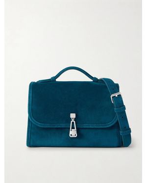 Gabriela Hearst Leonora Small Suede Tote - Blue