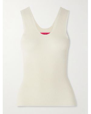 The Elder Statesman Delicash Cashmere And Silk-Blend Tank - Natur