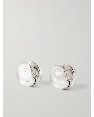 Alaïa Sphere-Tone Crystal Earrings - Natural