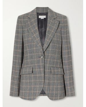 Stella McCartney Prince Of Wales Wool Blazer - Gray