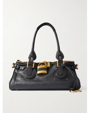 Chloé Paddington Schultertasche Aus Leder - Schwarz