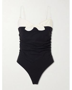 Valentino Garavani Two-Tone One-Piece Swimsuit - Black