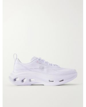 Loewe On Cloudtilt Premium Embroidered Mesh Trainers - White