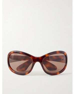 Oliver Peoples Khaite 1967C Round-Frame Acetate Sunglasses - Brown