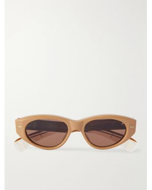 Jacques Marie Mage Krasner Cat-Eye Acetate Sunglasses - Pink
