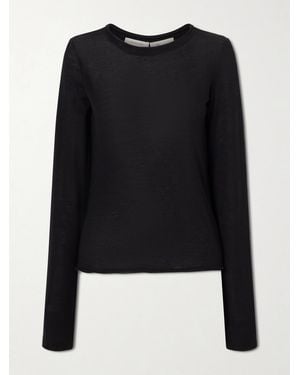 Colleen Allen Tencel Modal-Blend T-Shirt - Black