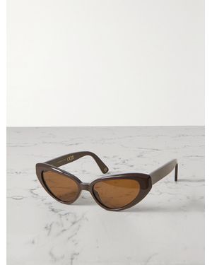 Kimeze Zawe Cat-Eye Acetate Sunglasses - Grey