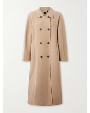 Theory Doppelreihiger Mantel Aus Einer Woll-Kaschmirmischung - Natur