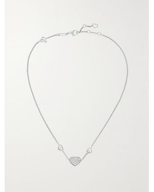 Chopard Happy Hearts 18-Karat Diamond Necklace - White