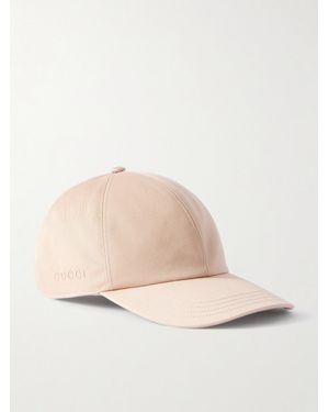 Gucci Embroidered Cotton-Canvas Baseball Cap - Natural