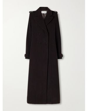 Gabriela Hearst Houstt Double-Breasted Cashmere-Corduroy Coat - Black