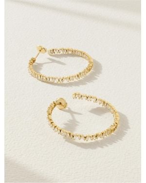 Suzanne Kalan 18-Karat Diamond Hoop Earrings - Natural