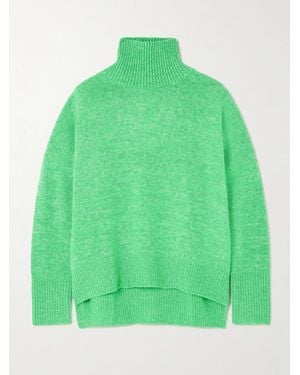 Lisa Yang Heidi Cashmere Turtleneck Sweater - Vert