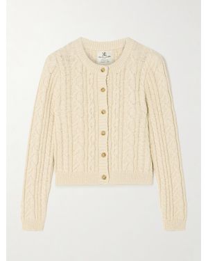 Denimist Cable-Knit Cotton Cardigan - Natural
