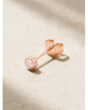Maria Tash Scalloped 2.5Mm 18-Karat Rose Diamond Earring - Natural