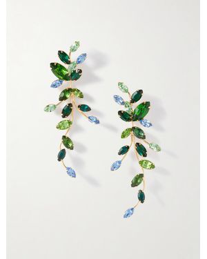 Jennifer Behr Vivica-Tone Crystal Earrings - Blue
