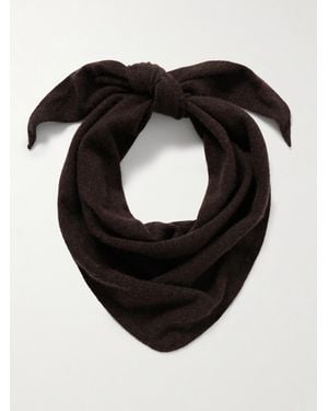 The Row Leomine Cashmere Scarf - Black