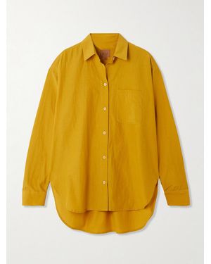 Jamie Haller The Essential Cotton And Silk-Blend Shirt - Yellow