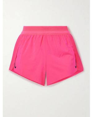 Nike Aeroswift Printed Plissé Dri-Fit Adv Shorts - Pink