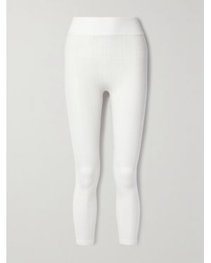 CORDOVA Sol Ribbed Stretch-Jersey Leggings - White